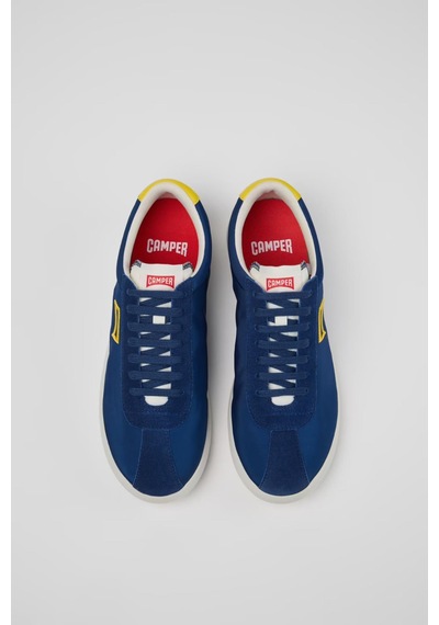Camper Pelotas Xlf Erkek Çok Renkli Tekstil Ve Nubuk Deri Spor Ayakkabı-13809 Mavi