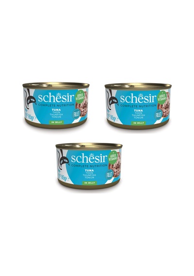 Schesir Ton Balıklı Tam Ve Dengeli Jöleli Kedi Konservesi 85 Gr. X 3 Adet