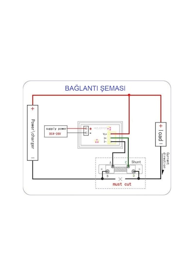 0-100V 50 Amper Şönt Dirençli Voltmetre Ampermetre Voltampermetre