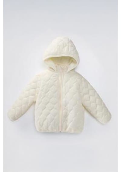 Miniğimin Cicileri 1 - 10 Yaş Kapitone İçi Welsoft Unisex Çocuk Mont - Ekru Ekru-53682