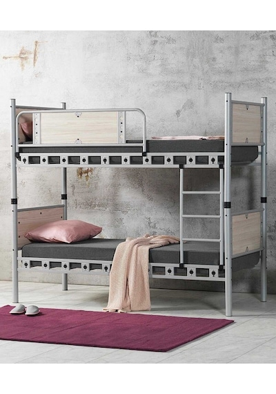 Argimo Elegan Metal Ranza Ve Karyola 90 x 190 Beyaz