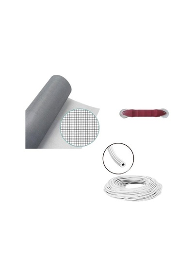 Netpen 3'lü Sineklik Seti 400x120 Cm Tül, 20 Mt. Beyaz Conta, Fitil Çekme Aparatı