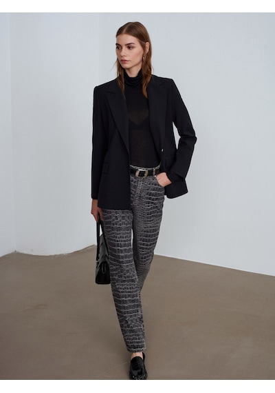 Dilvin 72095 %100 Pamuk Straight Jean-antrasit Antrasit