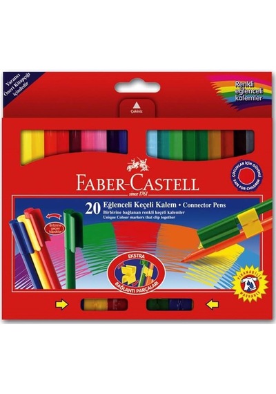 Faber Castell 20 Renk Eğlenceli Keçeli Kalem 68112000