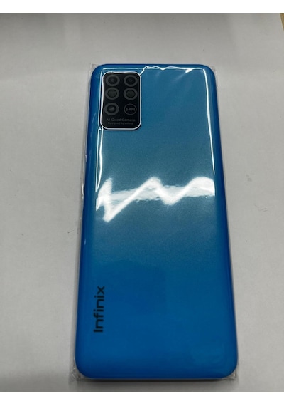 Infinix Note 8 Uyumlu Arka Kapak Kasa Full Yan Tuşlar Dahil Mavi Çok Renkli