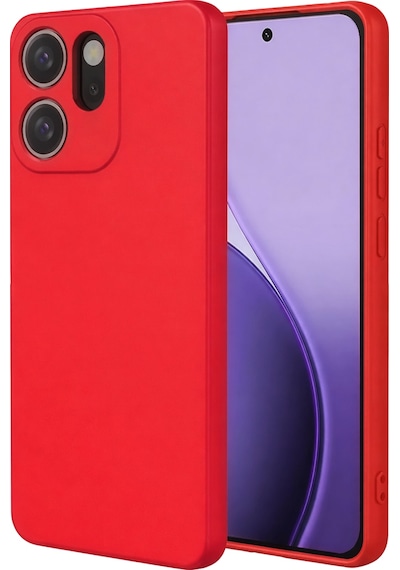 Newface - 3 - Oppo Reno 14f First Silikon - Csmo-tex - - Kırmızı