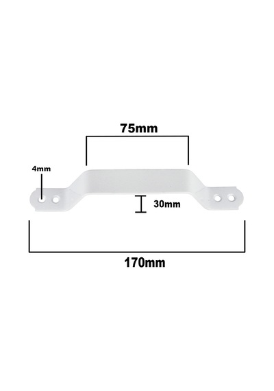 Sürme Kapı Çekme Kulbu 17cm Metal El Tutamağı Tutma Kolu Tutunma Barı Kulp -2 Adet