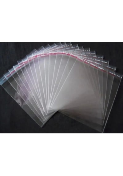 100 Adet Bantlı Jelatin 8x15 Cm Yapışkanlı Poşet Ambalaj Paketleme Kına Poşeti Çerez