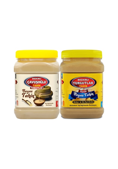 Bozkırlı Turgutlar Beyaz Tahin Kepeksiz 930 G + Kepekli 930 G