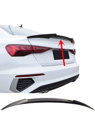 Audi A3 Sedan 2021 Sonrası Uyumlu Plastik M4 Spoiler