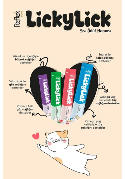 Plus Lickylick Kedi Sıvı Ödül Maması 15g X 72 Adet