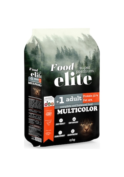 Food Elite Multicolor Kedi Maması 15 KG