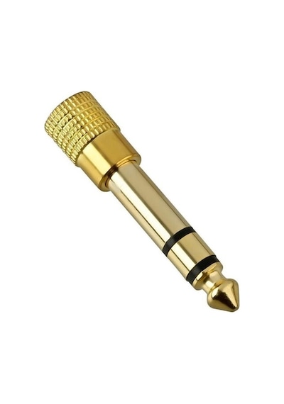 6.3 mm Erkek To 3.5 mm Dişi Çevirici Dönüştürücü Jak Adaptör