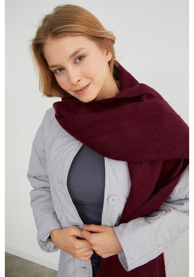 Fullamoda Basic Püsküllü Şal Bordo
