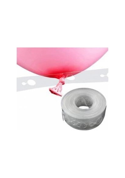 Makaron Zincir Balon Seti Hazır Zincir Balon Aparat + Balon + 100 Makaron Balon Pembe