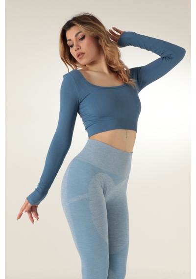 Doremi Seamless Straplez Uzun Kollu Fitilli Büstiyer 001
