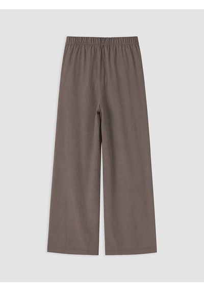 Lcw Comfort Kahverengi Beli Lastikli Modal Karışımlı Kadın Pantolon