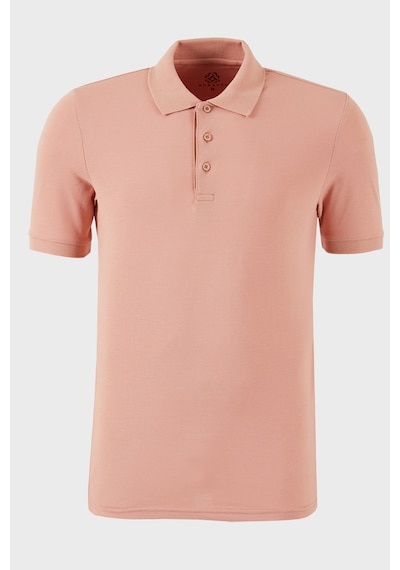 Buratti Pamuklu Regular Fit Düğmeli Polo Yaka 3'Lü Paket Erkek T Shirt 5902127S3 Siyah-Vişne-Pudra