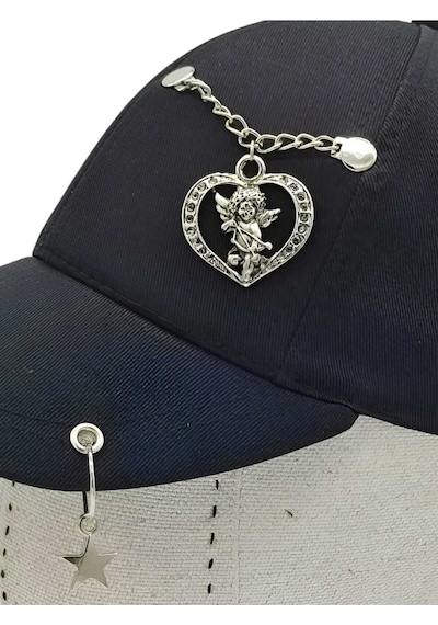 Tezzgelsin Unisex Tasarım Arkadan Ayarlanabilir Eros Şapka Siyah