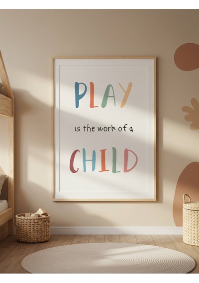 Play Child Dijital Baskı Poster V1 Çerçevesiz