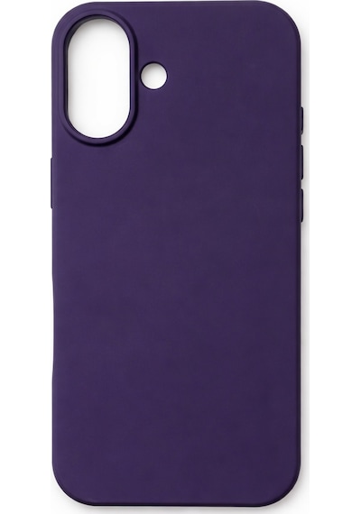 Apple Apple iPhone 17 Uyumlu Kılıf Renkli Lansman İçi Kadife Yumuşak Kamera Yükseltili Silikon Mor