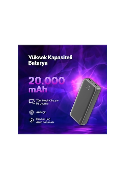 Ttec Recharger 20.000mah Taşınabilir Şarj Aleti/powerbank 2bb267s Siyah