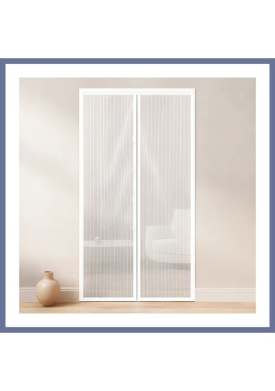 Dilaratrendhouse Mıknatıslı Kapıya Uygun Tül Sineklik 105x205 Cm Dlra Standart