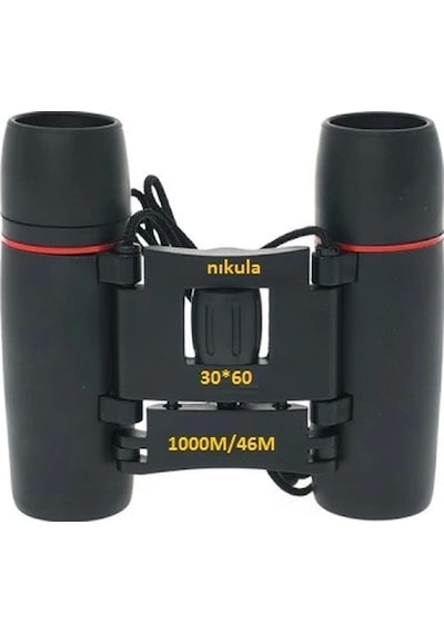 30x60 Cepte Taşımalı Kauçuk Kaplamalı Mini Dürbün-siyah Diğer