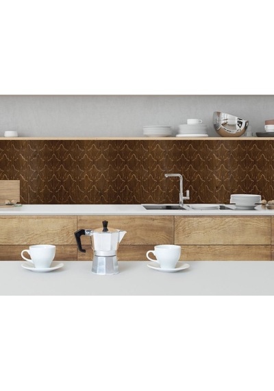 3 Boyutlu Duvar Paneli Kabartmalı Salon Desen Pvc 41x41 Cm/ 6 Adet /1 M² Teak