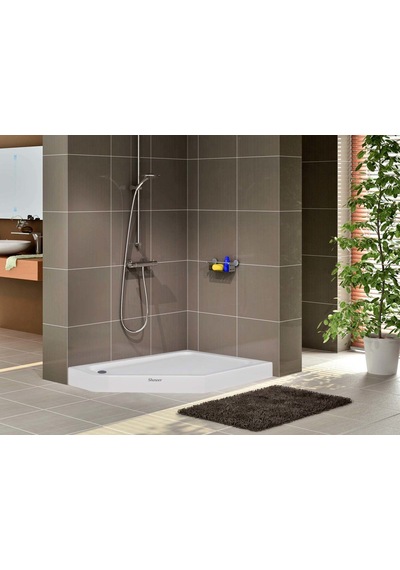 Shower Brıef Beşgen Monoblok Duş Teknesi 90X130 Cm