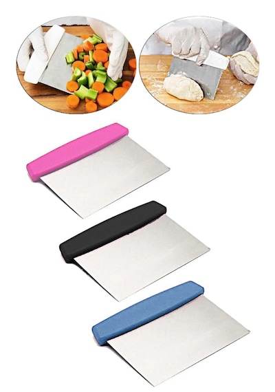 Hamur Doğrayıcı Çelik Spatula Sebze Ve Meyve Dilimleyici Spatula Çok renkli