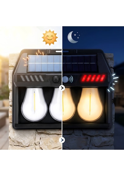 Panther Pt-2973 Yabani Hayvan Kovucu Solar Sensörlü Led Duvar Lambası Çok Renkli