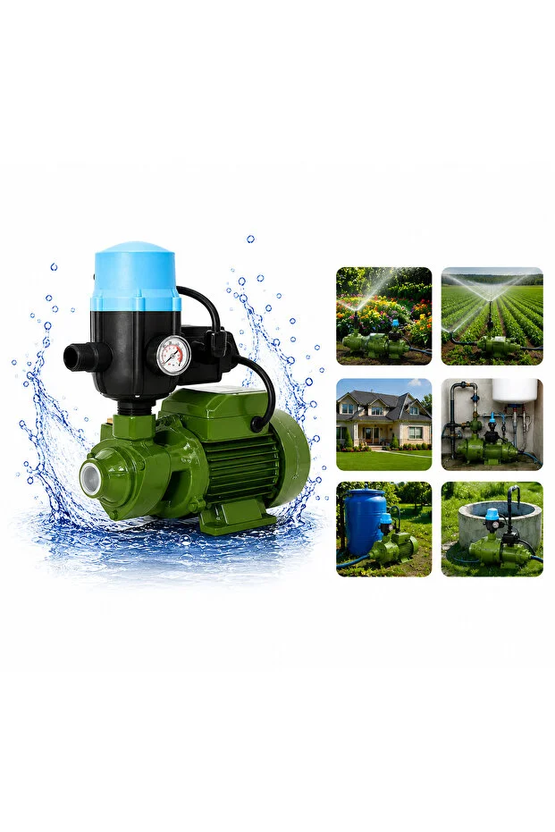 Hidrofor Otomatik Su Pompası 0.5 Hp 1ınc Set Pompa 1 Kat 1 Daire