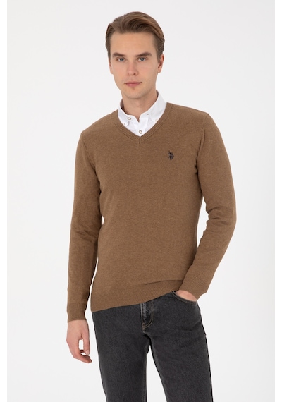 U.S. Polo Assn. U.s. Polo Assn. Erkek Haki Melanj Kazak /triko 50313662-vr125