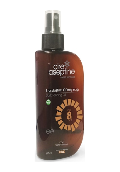 Cire Aseptine Bronzlaştırıcı Güneş Yağı SPF 8 200 ML