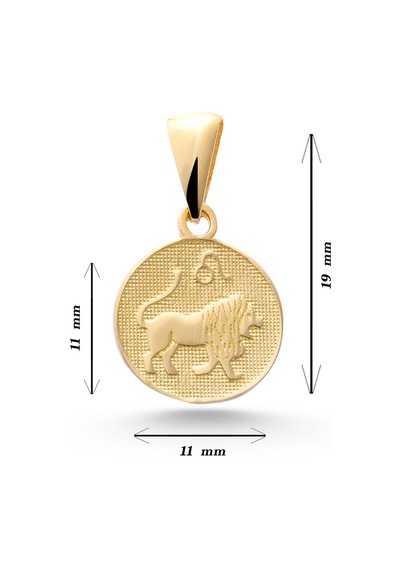 Sefa Gold 14 Ayar Altın Aslan Burcu Kolye Ucu