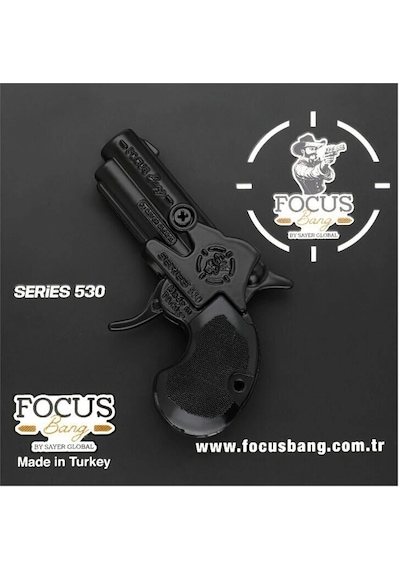 530 Focus Bang Oyuncak Tabanca Series 530 Black-füme-saten