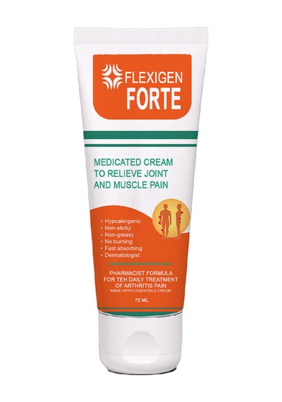Flexigen Forte Paincream Karakafes Kökü Zencefil At Kestanesi Ve Kapsaisinli Vücut Masajkremi 75ml Tüp