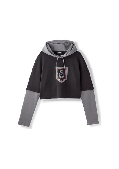 Gsstore Galatasaray Kadın Hoodie K252151 Antrasit
