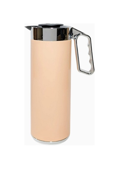 Roomours Cylinder Thermos 1l Paslanmaz Çelik Açık Turuncu Çift Katmanlı Termos