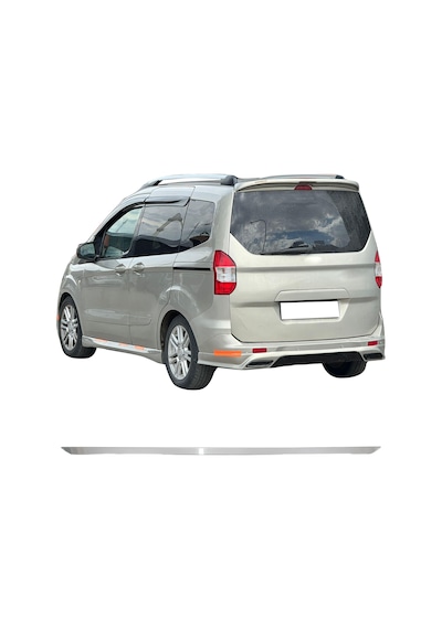 Ford Courier Uyumlu 2014-2023 Krom Bagaj Alt Çıtası Paslanmaz Çelik