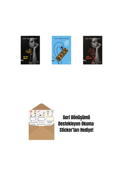 Bu Da Geçer + Dilsiz Kuğular Zamanı Devir + İyilik Güzellik + Okuma Sticker'ları