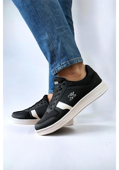 Erkek Günlük Sneaker Rahat Spor Ayakkabı Siyah Beyaz-Siyah Beyaz Siyah - Beyaz Erkek Günlük Sneaker Rahat Spor Ayakkabı Siyah Beyaz-Siyah Beyaz Siyah - Beyaz