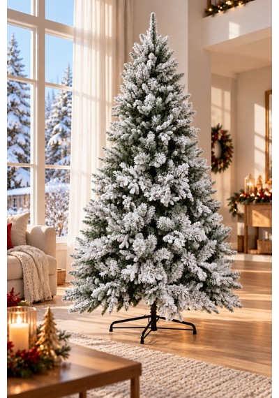 Waldern Premium Luxury Series 210 Cm Karlı Yılbaşı Ağacı