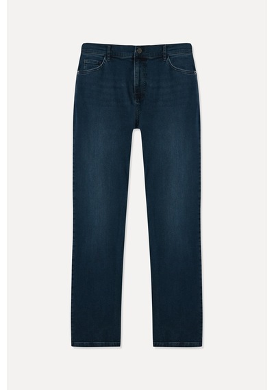 Mudo Erkek Erkek Koyu İndigo Slim Straight Fit Jean Pantolon 1264471