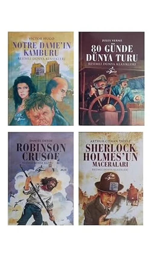 Çocuklar İçin Resimli Dünya Klasikleri 4 Kitap