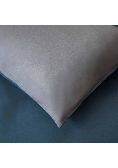 Bettıe %100 Pamuk King Size Nevresim Seti 230x220 Cm Mavı/koyu Grı Mavi/koyu Gri