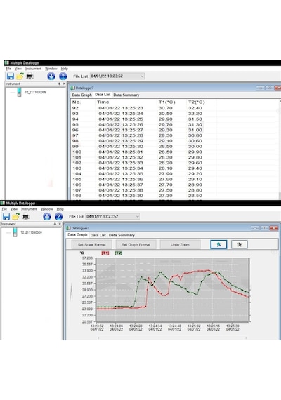 Cem Dt-38F Sıcaklık Kayıt Cihazı 2 Kanallı Datalogger