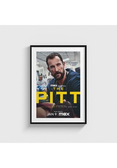 The Pitt Dizi Posteri Tablo Çerçeveli Poster Duvar Dekorasyonu Siyah Çerçeveli Tablo Siyah Çerçeveli Tablo Dn11d462sıyah