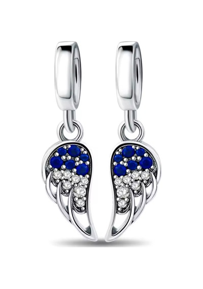 Melek Kanadı Charm Set Gümüş Kaplama Asafaccessory